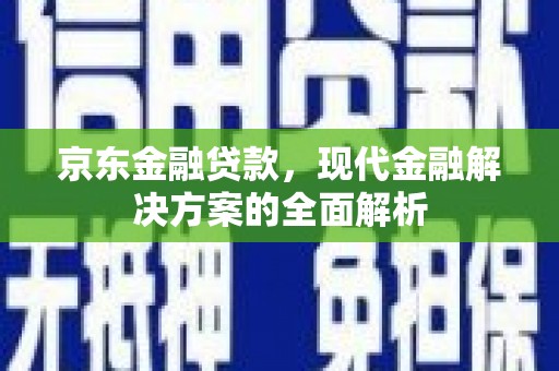 永城京东金融贷款，现代金融解决方案的全面解析