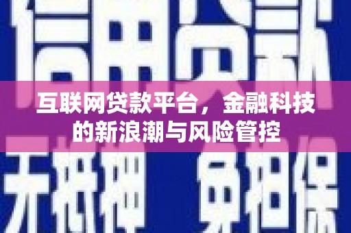永城互联网贷款平台，金融科技的新浪潮与风险管控