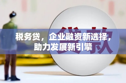 永城税务贷，企业融资新选择，助力发展新引擎