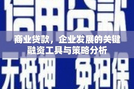 永城商业贷款，企业发展的关键融资工具与策略分析