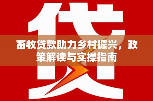 永城畜牧贷款助力乡村振兴，政策解读与实操指南