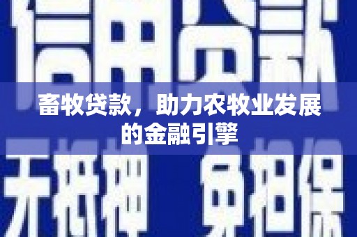 永城畜牧贷款，助力农牧业发展的金融引擎