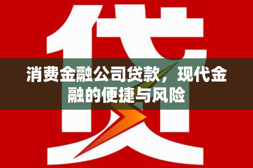 永城消费金融公司贷款，现代金融的便捷与风险