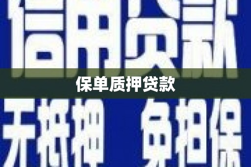 永城保单质押贷款